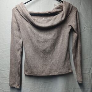 Blenca Ribbed  Brown Sweater Jr Womans Large